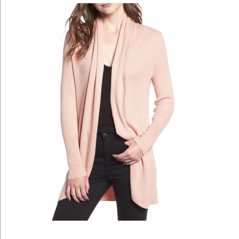 Leith ribbed shawl cocoon sweater